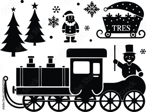 Antique horse-drawn carriage vector illustration, a classic symbol of vintage travel and transportation