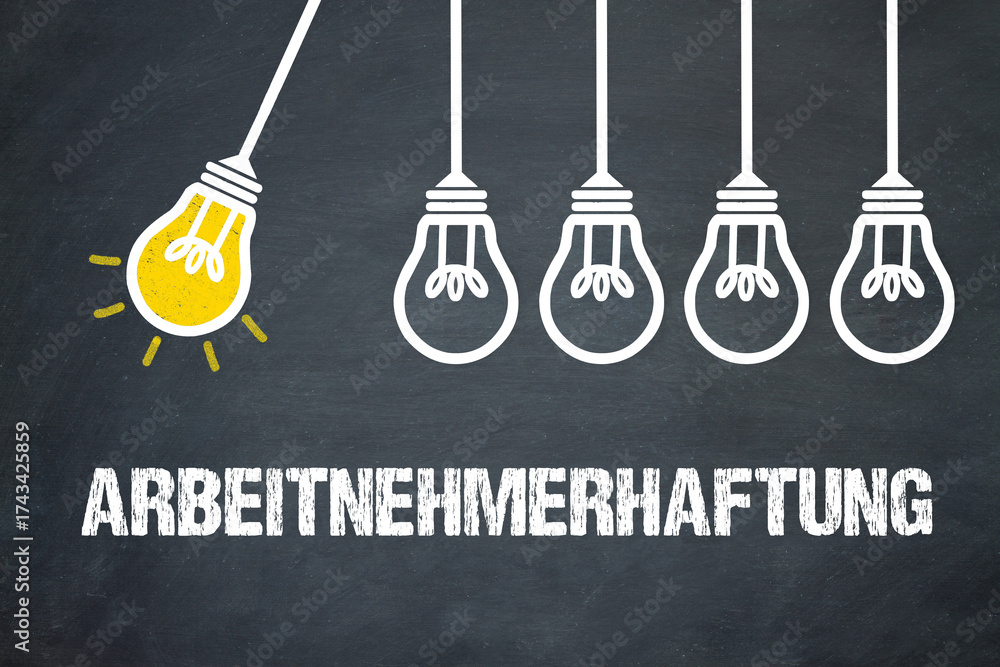 Fototapeta premium Arbeitnehmerhaftung