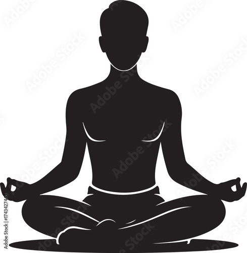 Find inner peace meditating in the lotus position