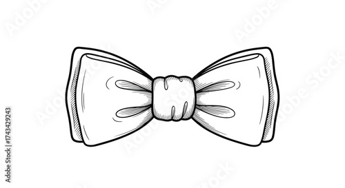 An elegant bow tie accessory for formal events and stylish occasions.
