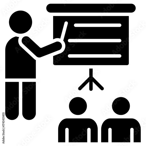 Training Program glyph icon
