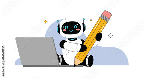 Artificial intelligence revolutionizing content creation and writing.
