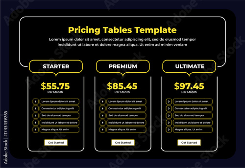 Pricing plant tariff subscription template