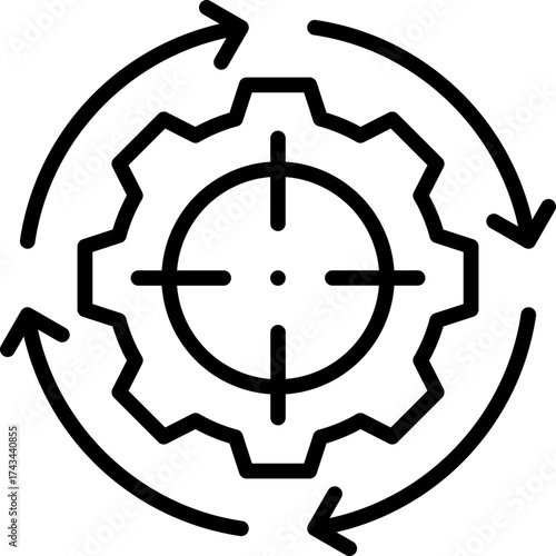 Agile Methods line icon