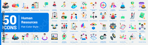Human Resources Bundle H50 Flat Color