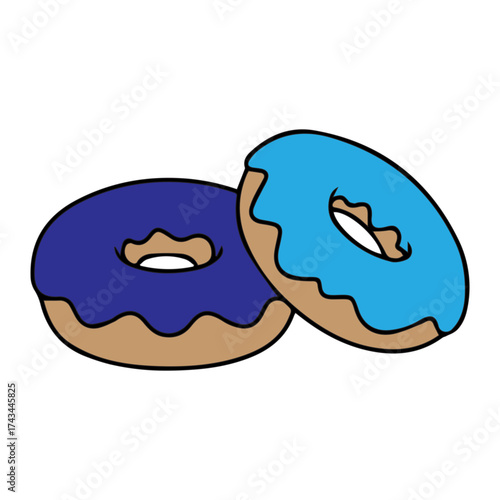 Blue Donut Delight