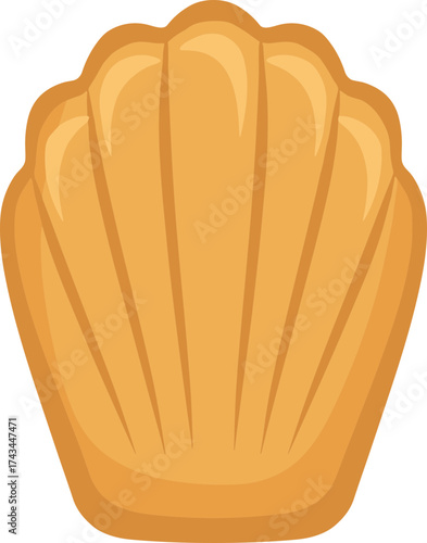 Simple Flat Style Seashell Illustration Seashell Mollusk Marine Life Icon