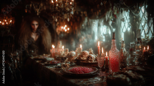 Wallpaper Mural Explore ancient Yule traditions with a vivid pagan feast setting and eerie atmosphere Torontodigital.ca
