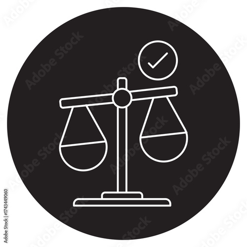Financial Leverage Icon, Power of Financial Leverage, Balancing Risk and Return, Driving Growth with Leverage, Financial Leverage as a Strategic Tool, vector