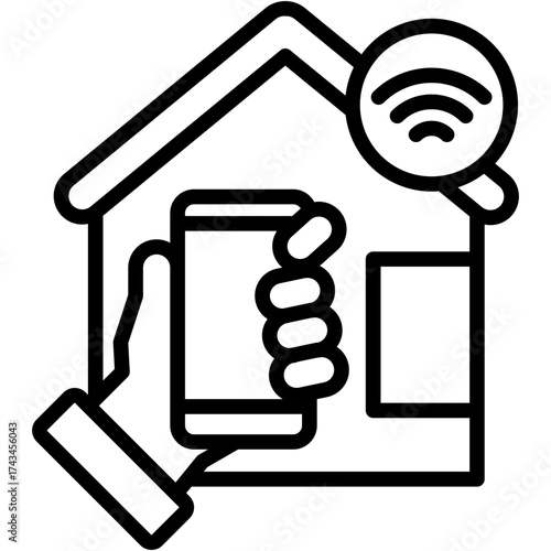 Smart Home Devices line icon