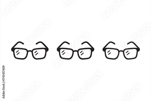 Modern vector of eyeglasses for fashion, professional, and eyewear design