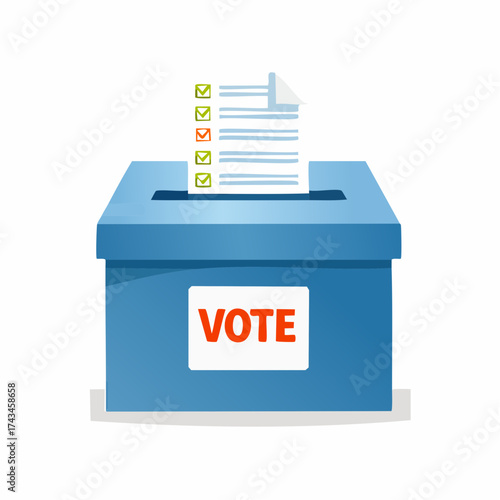 a ballot box during elections