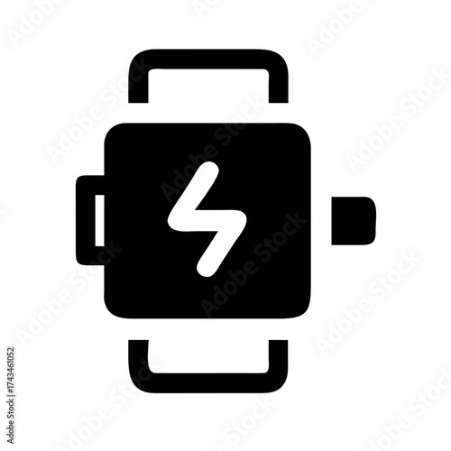 Illustration of a smartwatch for wearable technology