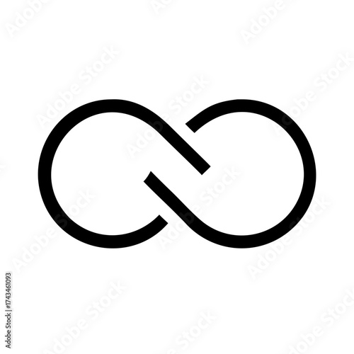 Illustration of the infinity symbol, a concept