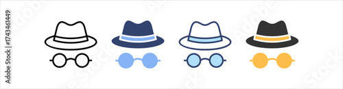 Spy Icon Set Multiple Style Collection