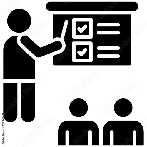 Employee Training glyph icon