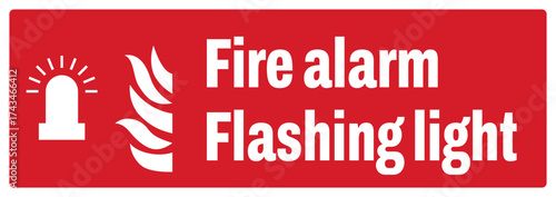 OSHA-ANSI fire prevention safety signs sentence case text_fire alarm flashing light_landscape size 1/2 a4,a3,a2,a1	 

