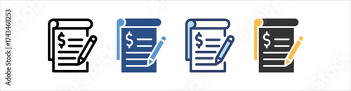 Statement Icon Set Multiple Style Collection