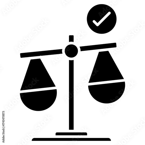 Fotografía Financial Leverage Icon, Power of Financial Leverage, Balancing Risk and Return,