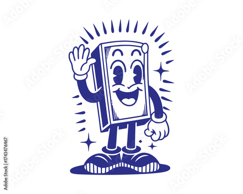 black and white cartoon illustration