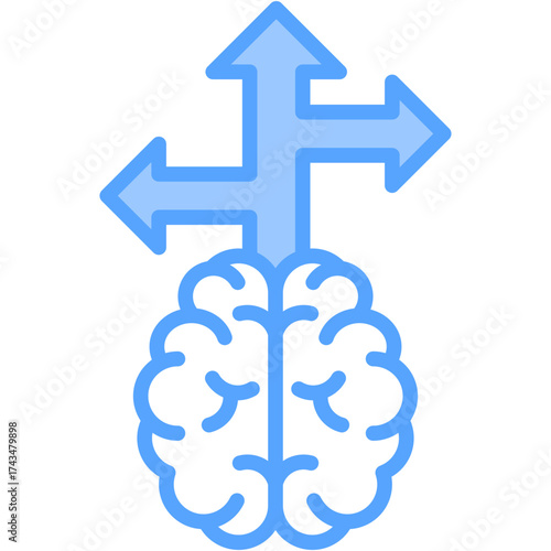Mental Flexibility blue icon