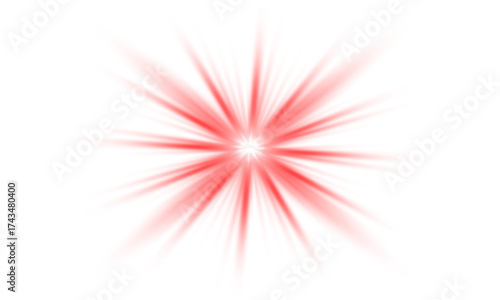 Red star sparkle png with radiant glowing shine, luxury twinkle and elegant glitter light design. Bright festive glow illustration for celebration art concept
