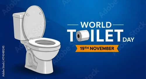 White ceramic toilet with open lid, clean and modern design, plumbing fixture.