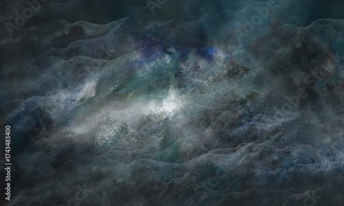 Dynamic abstract background in gray and black tones.  The grunge effect. Digital design.