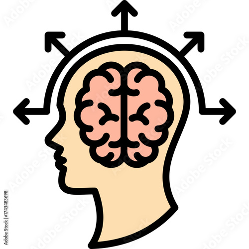 Idea Expansion lineal color icon