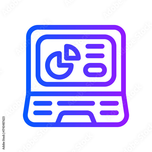 icon dashboard with style gradient