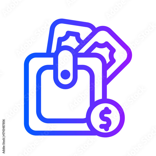 icon payment with style gradient
