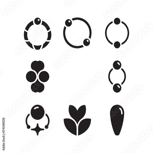 Body Piercing Jewelry Minimal Solid Design