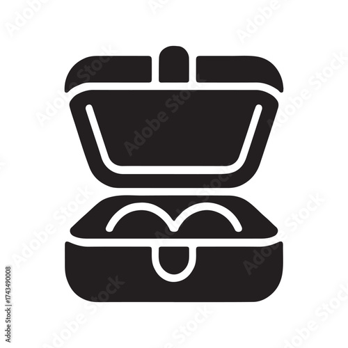 Jewelry Box Elegant Solid Icon