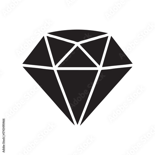 Ruby Gemstone Elegant Solid Symbol