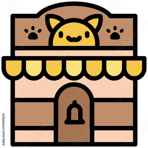 Pet Shop icon for shopping store, business, website, application, printing, document, poster design, etc