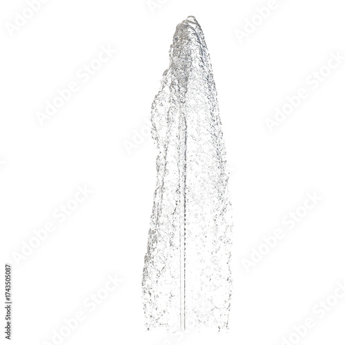 Fountain isolated transparent background 3d rendering

