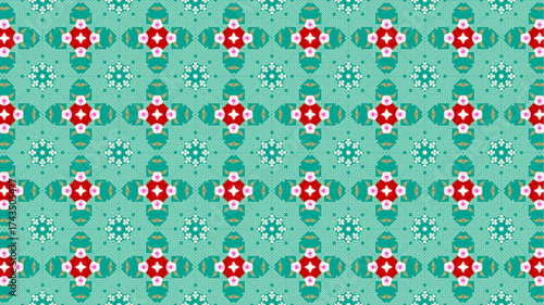 Colourful flowers, seamless patterns with floral for fabric