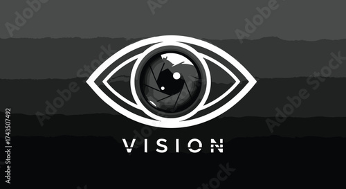 Eye Vision Concept with Iris Design for Observation and Focus