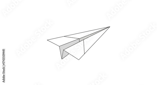 Paper Airplane - A Simple Symbol of Flight and Imagination.