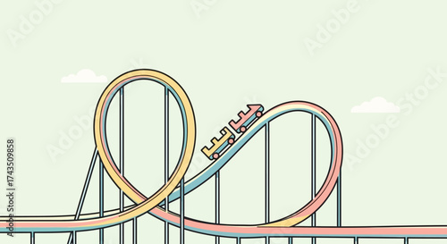 Roller Coaster Ride - Thrills and Excitement on the Tracks.
