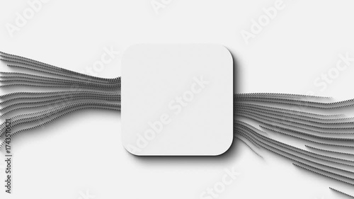 loop silver frame isolated on white