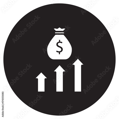 Total Revenue Icon, Maximizing Total Revenue, Strategies for Sustainable Growth, Driving Business Success with Revenue, Total Revenue as a Key Indicator, vector