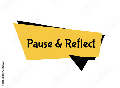 Pause and reflect sign
