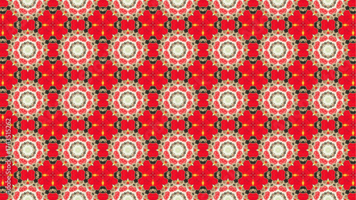 Colourful flowers, seamless patterns with floral for fabric