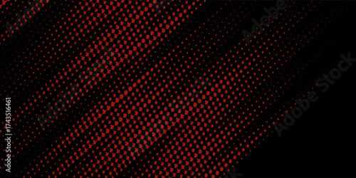 Red halftone dots blue color pattern gradient grunge texture background. Dot pop art comic sport style vector illustration. Eps10