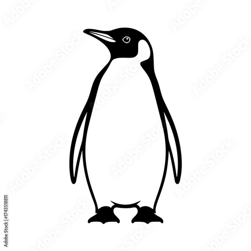 Vector art of penguin