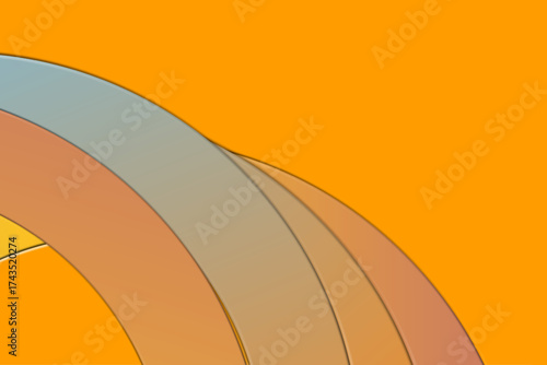 Paper cut style Gradient colourful abstract geometric background	
