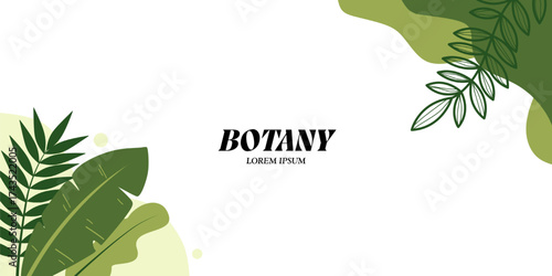 Botany background vector design. Botanical background.