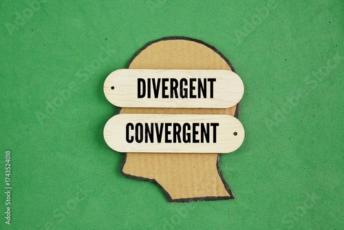 The shape of the head and stick with the two words divergent and convergent. What are the two types of thinking? In this post we explore two types of thought