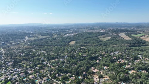 village de Montferrier-sur-Lez près de Montpellier en Occitanie